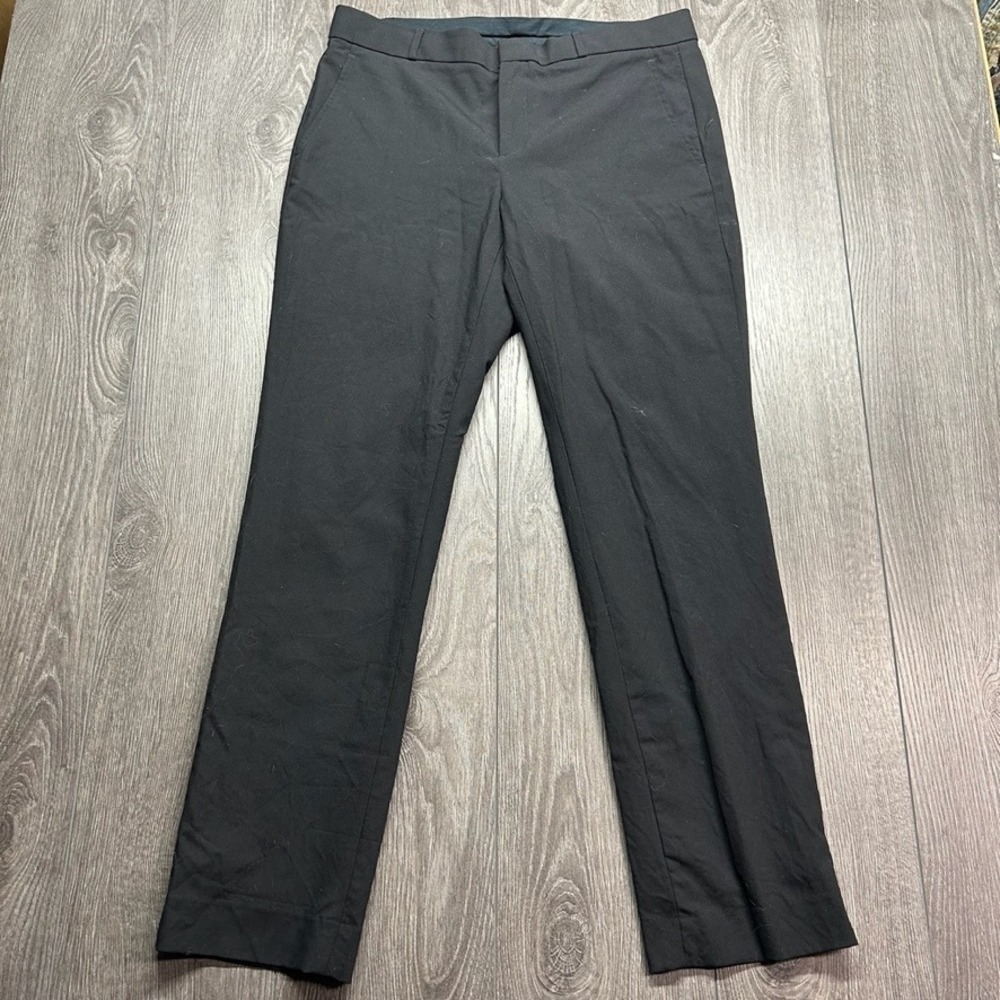 Banana Republic Womens Size 8 Black Straight Leg Dress Pants Trousers Formal